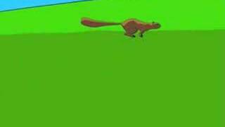 Toon Shaded Squirrel Running