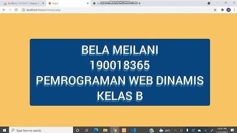 ProgressTAPWD- 1900018365 - Bela Meilani - SISTEM INFORMASI PENJUALAN KUE BERBASIS WEB