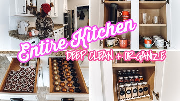 ENTIRE KITCHEN ORGANIZATION | KITCHEN DEEP CLEAN + DECLUTTER | KITCHEN GOALS 2020
