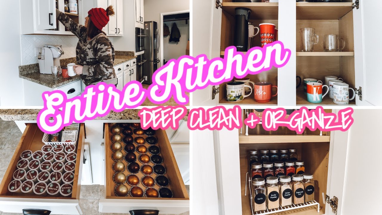 ENTIRE KITCHEN ORGANIZATION | KITCHEN DEEP CLEAN + DECLUTTER | KITCHEN