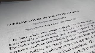 Supreme Court report doesn't ID abortion leaker