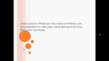 Simultaneous Wireless Transfer of Power and Information in a Decode-and-Forward