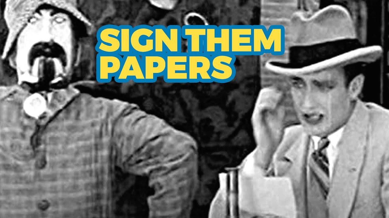 Hairbreadth Harry: Sign Them Papers (1927) Silent, Comedy, Short Film