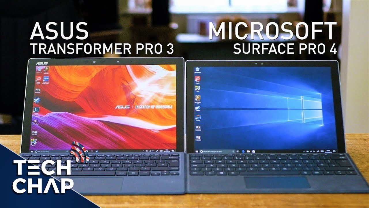 Microsoft Surface Pro 4 und ASUS Transformer 3 Pro - Vergleich