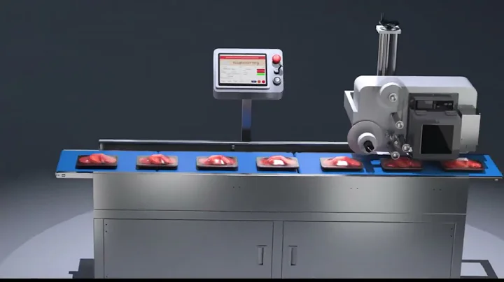 Weighing labeling machine 3D demonstration