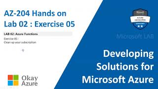 Celebrity AZURE | AZ 204 | Lab 02 | Exercise 05 | Exam practice test | okay java Wealth