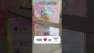 😱 JE DÉCOUPE UNE CARTE POKÉMON À 1€ vs 500€ ! #shorts #pokemon  #pokemontcg  #pokemonfr   #cartes