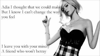 Avril Lavigne - Adia - Lyrics - FULL HD