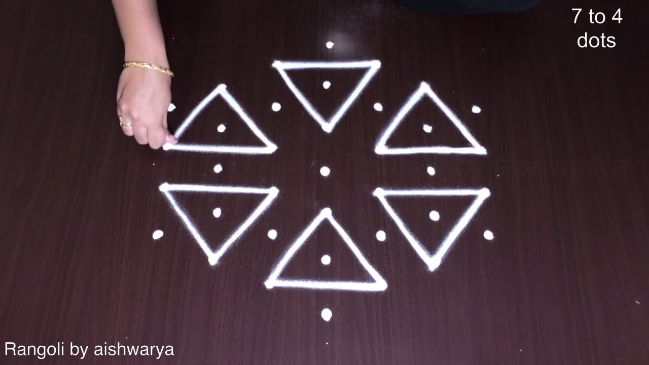 Latest Indian Art Star Rangoli