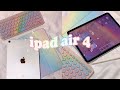 iPad Air 4 🍎 아이패드 에어 언박싱, 프로크리에이트 80% 할인가 꿀팁, 홈화면 유니콘갬성 예쁘게 꾸미기 어플 추천, 홀로그램 무지개 악세사리