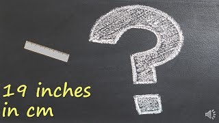 19 inches in cm? Wealth