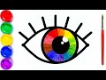 Bolalar uchun Ko'z rasm chizishDrawing Eye for childrenРисование Глаз для детей
