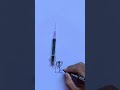 Art Using Syringe 💉😳 #viral #shorts #yt #challenge #bts