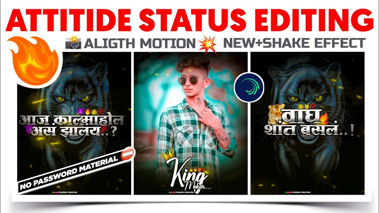 Attitide status editing  | aligth motion video editing || phoenix creation