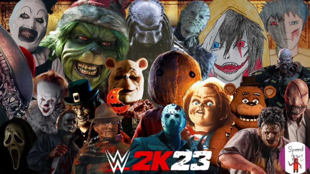 WWE 2k23 Horror Movie Characters Royal Rumble! Jason, Michael Myers, and Leatherface! (S1 E11)