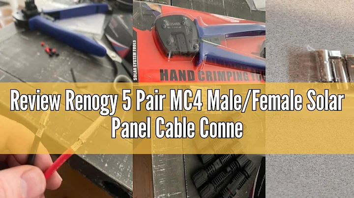 Review Renogy 5 Pair MC4 Male/Female Solar Panel Cable Connectors Double Seal Rings for Better Water