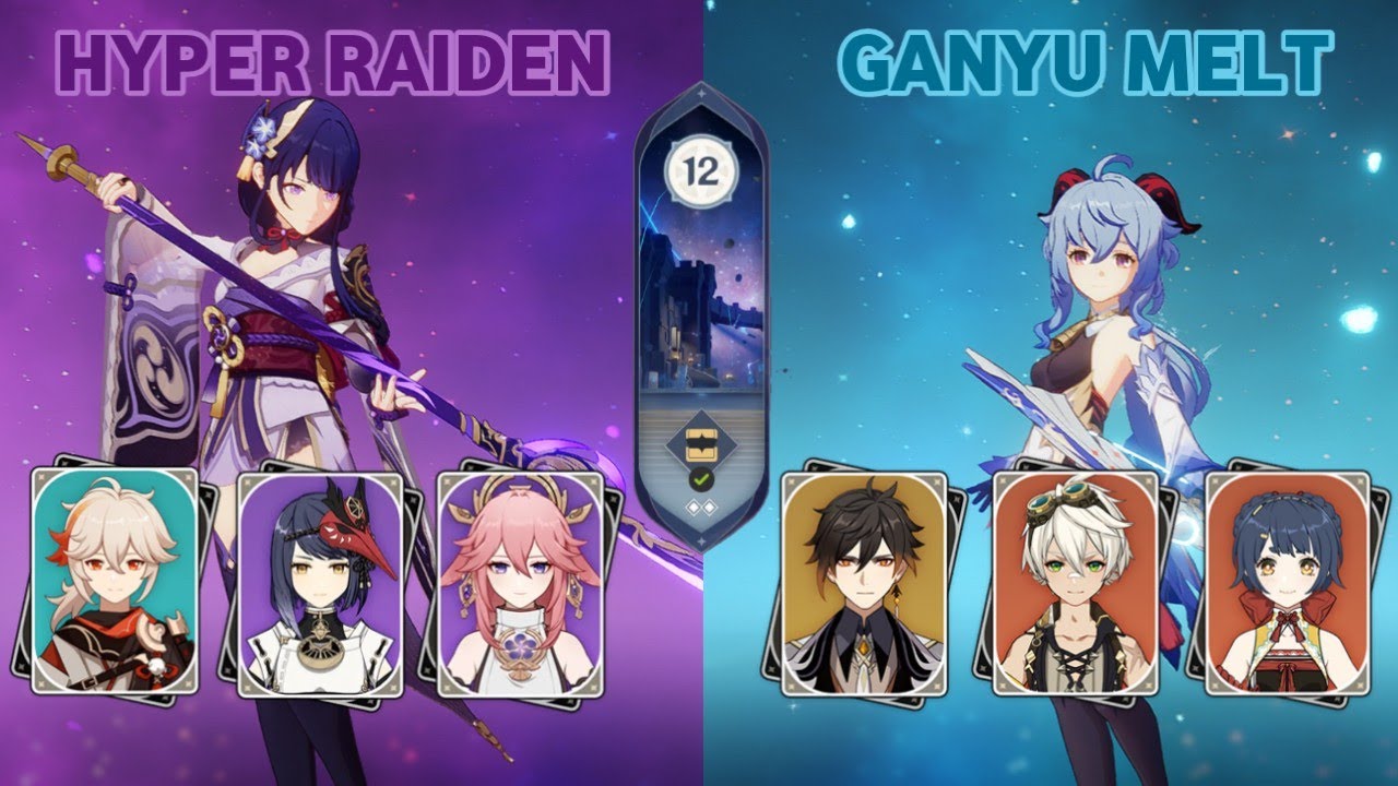 Spiral Abyss 3.3 Floor 12 [Full Stars], Hyper Raiden & Ganyu Melt ...