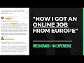 How I got an Online Job in Europe // Indonesia