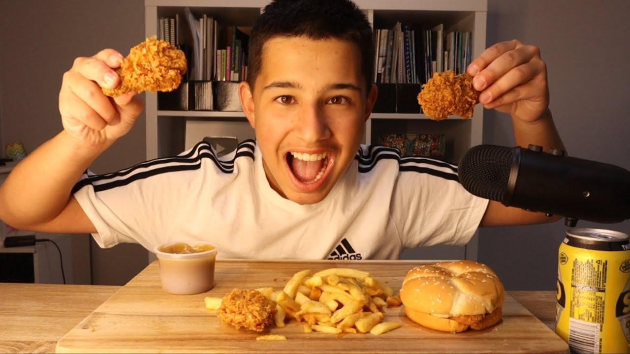 *ASMR* KFC CRUNCHY SOUNDS ZINGER BOX **IM BACK**