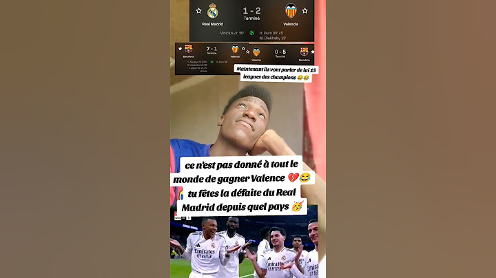 résumé du match Real Madrid vs FC Valence #real #valence #football #lol