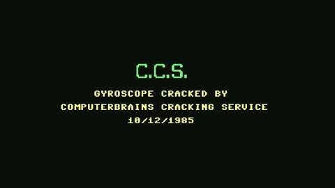 Computerbrains Cracking Service (CCS) Intro 1! Commodore 64 (C64)