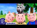 Tres Cerditos - Canciones Infantiles | Dibujos Animados | Little Baby Bum en Español