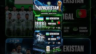 ?? O‘zbekiston World Cup 2026 – Qolgan 2 Ta Muhim O‘yin! | Portugal & DR Congo