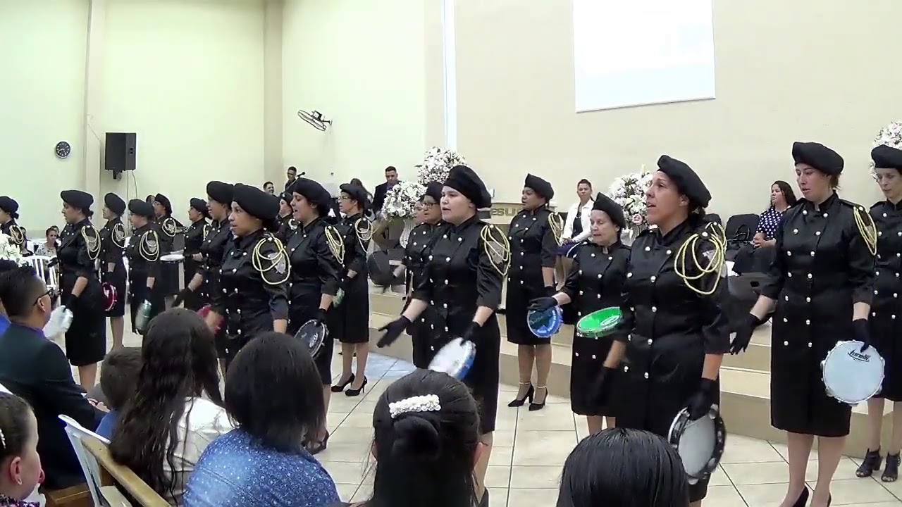 Exército de Mirian - coreografia com pandeiro as dez virgens