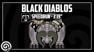 Black Diablos vs Griffon Blazooka (Heavy Bowgun) - Solo/Speedrun 3'19" | Monster Hunter World