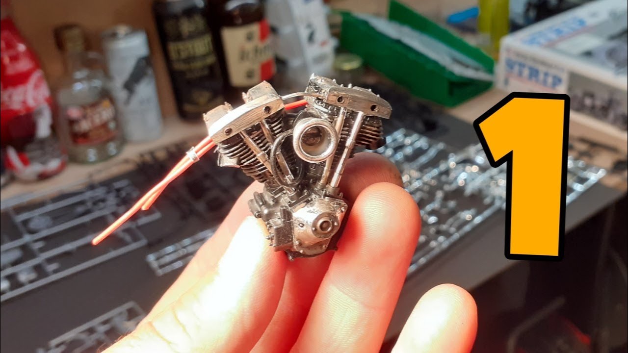 Imai 1:12 Harley Davidson FLH (Full Build Video Part 1) - YouTube