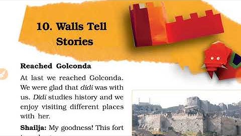Class 5th EVS walls tells stories chapter 10 full explanation