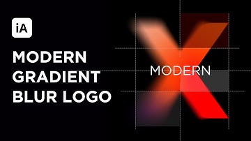 Adobe Illustrator Tutorial | Modern Gradient Blur Logo | Visual Design