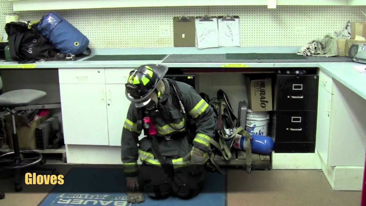 DPFD mask through helmet strap