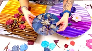 # 519  HOW TO Create beautiful resin flowers! MUST WATCH  Mixed Media  Acrylic Pouring