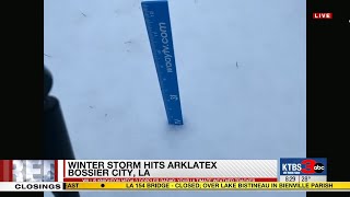 Winter Storm Impacts in Bossier City at 8am