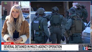 Heavy police operation in north Abilene leads to multiple detentions