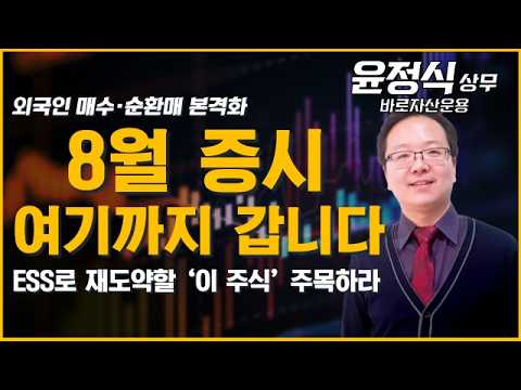 8월 증시 반등장, 다음 주도주는? #수급 #삼성전자 #SK하이닉스 #반도체 #금리 #FOMC #달러 #자동차 #보험 #방산 #2차전지 #ESS #윤정식