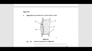 Biology 2016 GCE Paper 2 Section A