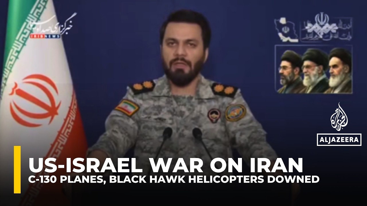 أعلن الحرس الثوري الإيراني أن القوات الإيرانية دمرت طائرتين أمريكيتين من طراز C-130 ومروحيتين من طراز بلاك هوك