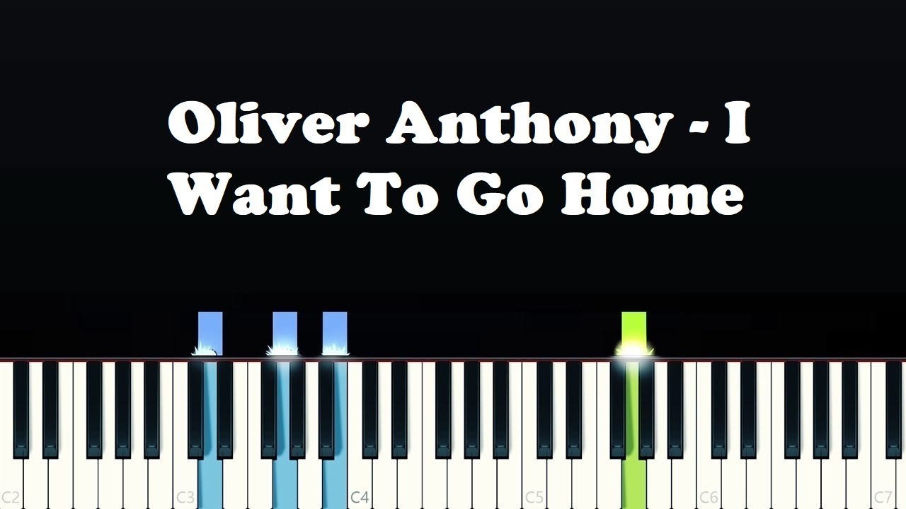 Oliver Anthony - I Want To Go Home (Piano Tutorial) - YouTube