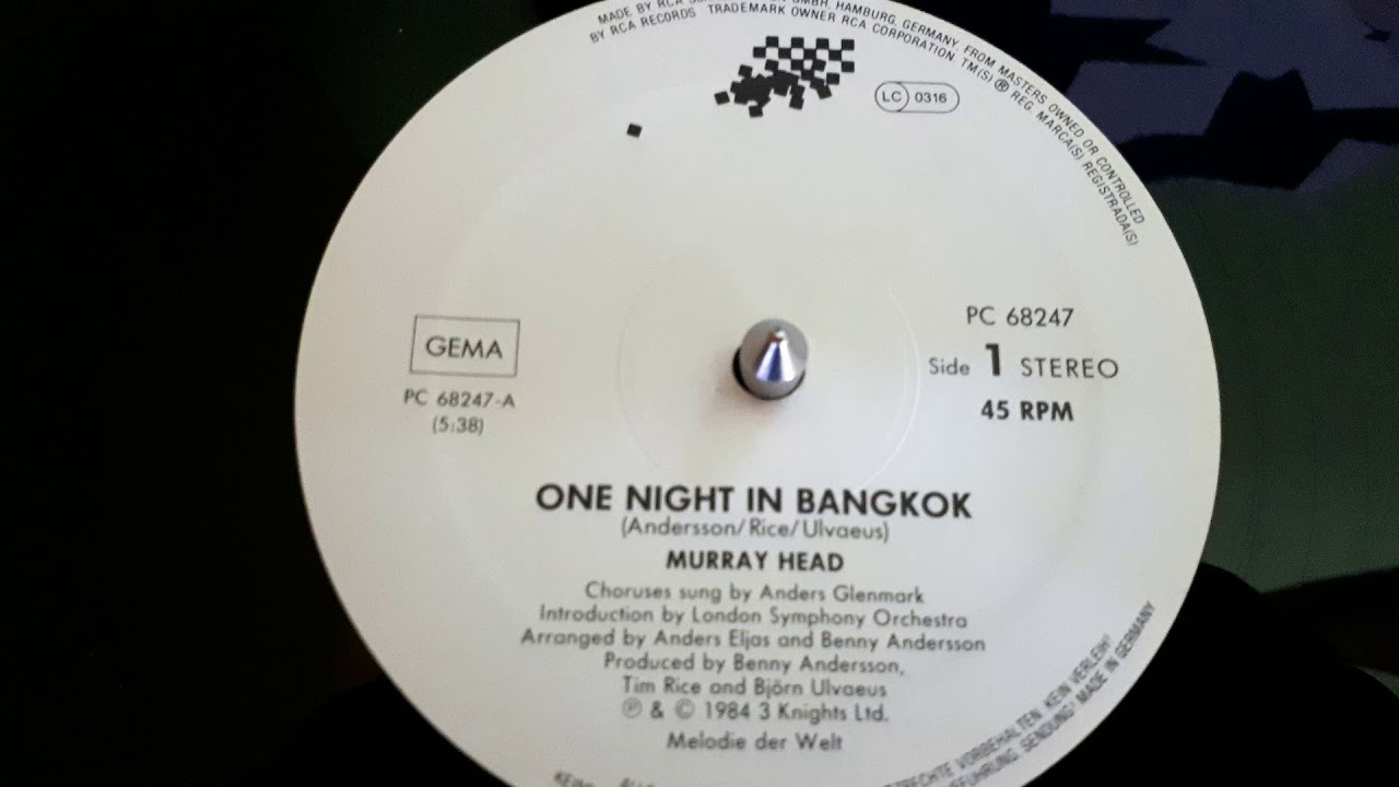 murray head  night  bangkok youtube