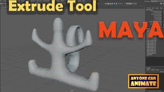 Maya 2018 Extrude Modeling Basics