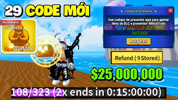 Tổng Hợp 29 CODE X2 Kinh Nghiệm Và Trái Phật Tổ Mới Nhất Trong Blox Fruit | Roblox