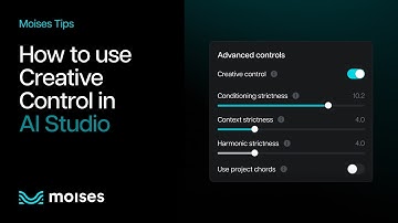Moises Tips: How to Use Creative Control in AI Studio