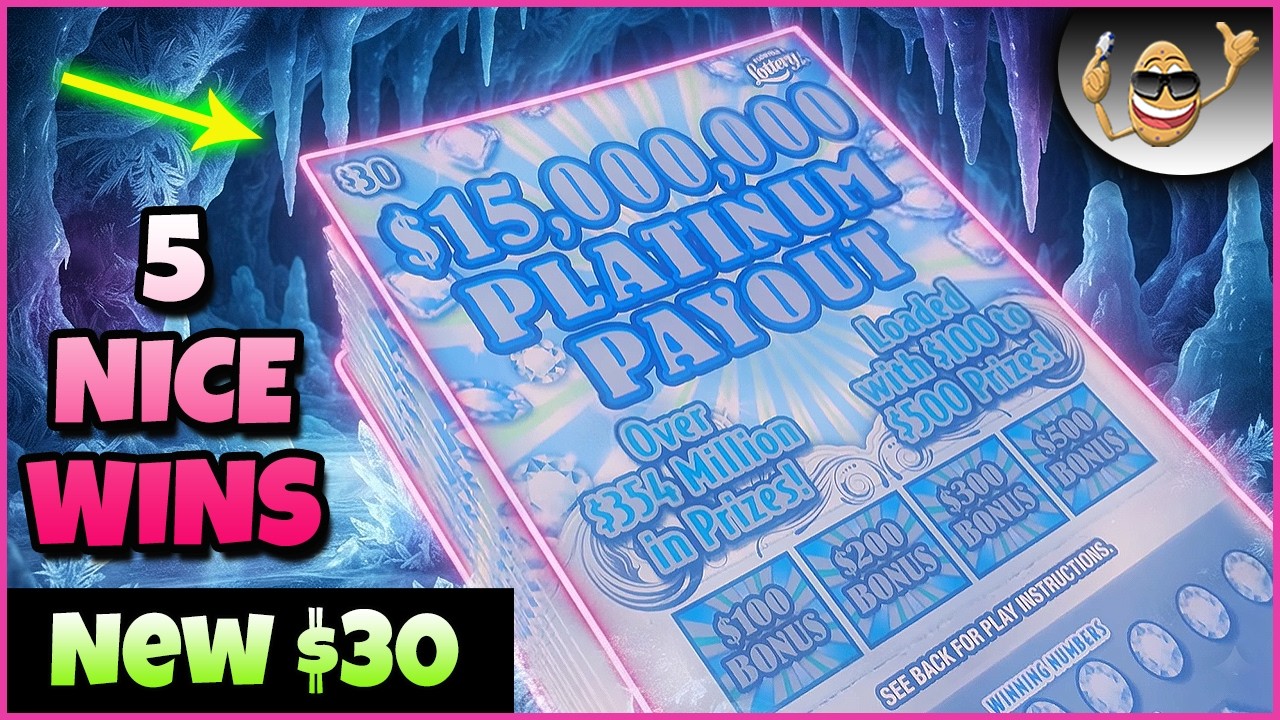 NEW $30 TICKET!! FULL BOOK OF THE PLATINUM PAYOUT!