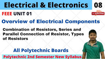 FEEE | Overview of Electrical Components | Lecture 08 | Polytechnic Studies | RK Singh