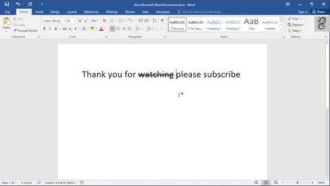 How to Add Strikethrough and Double Strikethrough Text in Word