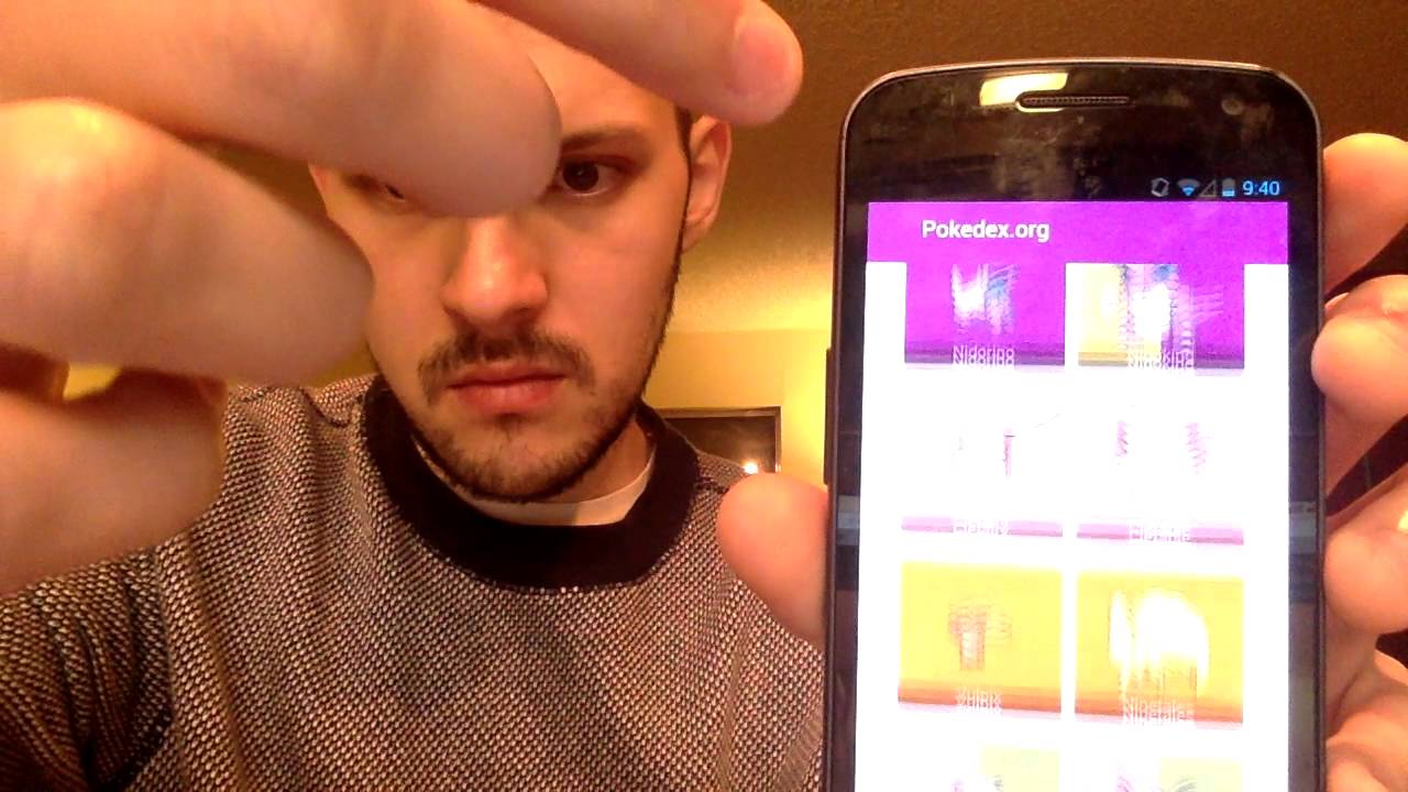 Pokedex.org on Galaxy Nexus (2011), Chrome 47, Android 4.3