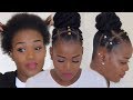 I CAN'T CORNROW?? WATCH THIS EASIEST METHOD | 4C HAIR  |PROTECTIVE STYLE