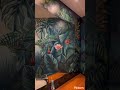 Tropical mural in bathroom#art #muralproject #painting #mural #muralartist #interiordesign
